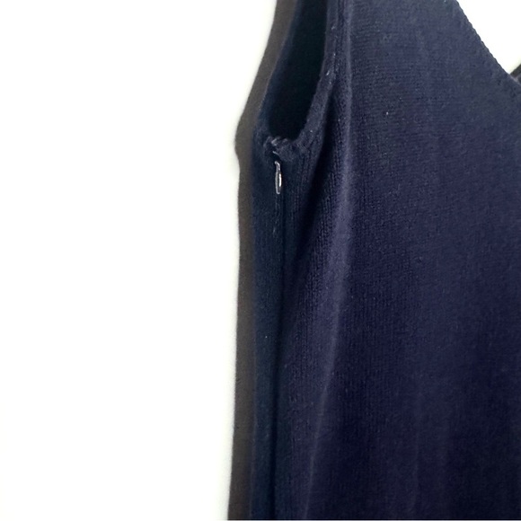 Elegant Blue Sleeveless Legoe Heritage Knit Maternity Dress Size 4-6 Maternity - Picture 3 of 10